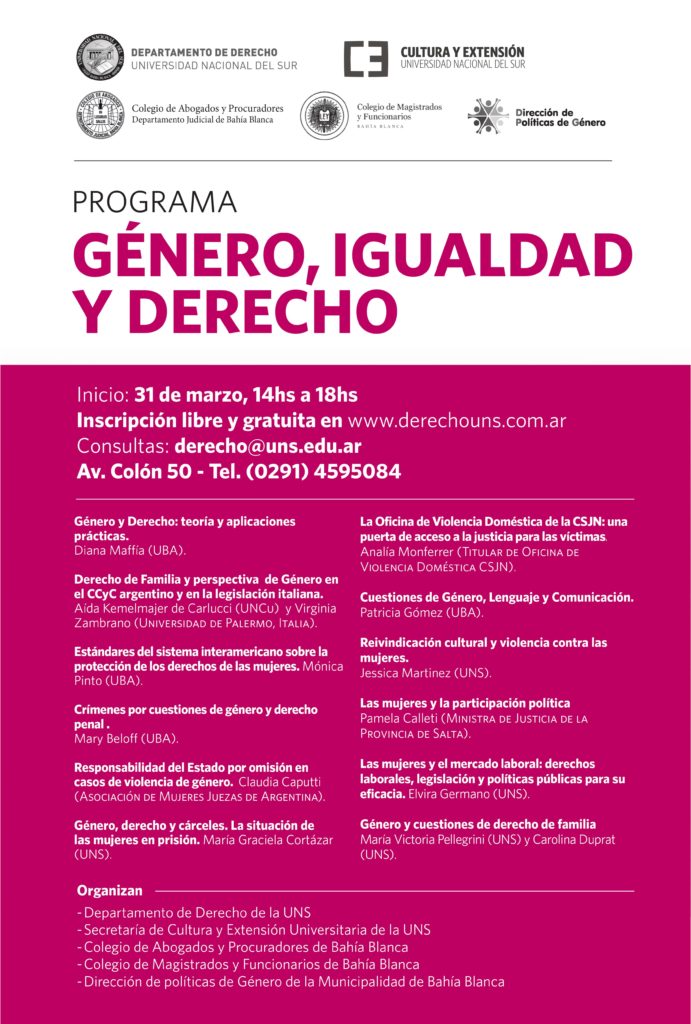 Programa Género Igualdad y Derecho