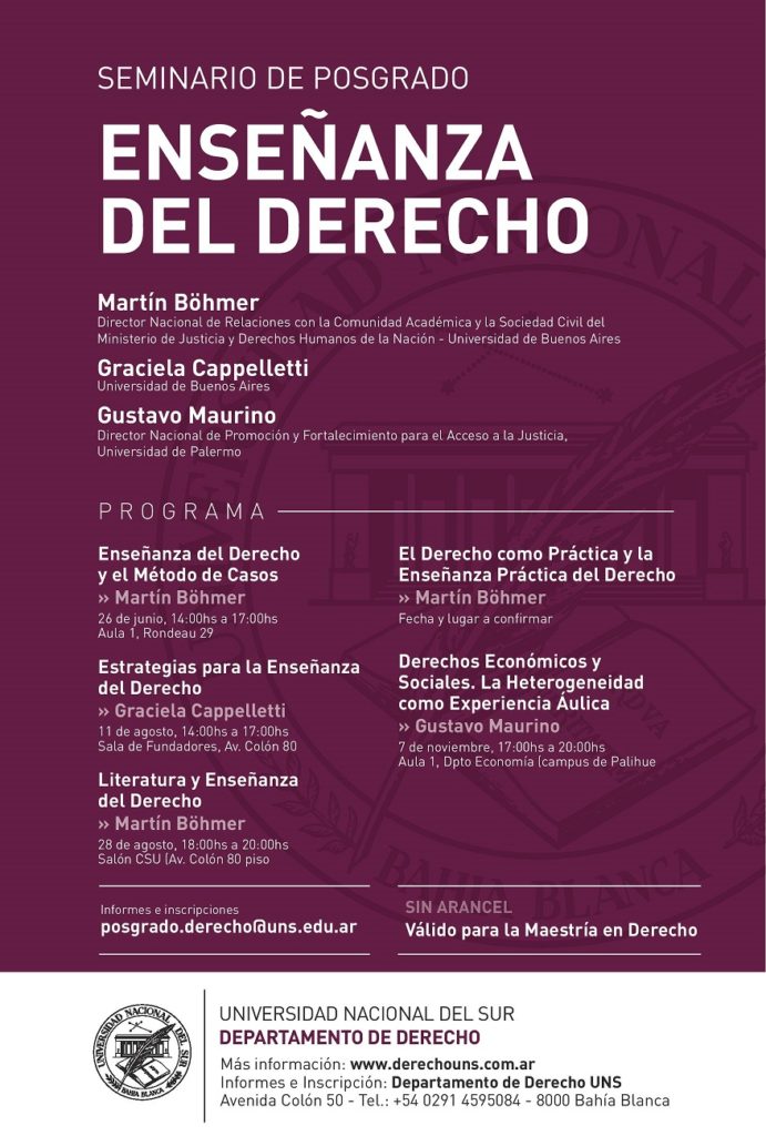 Curso Ensenanza del Derecho