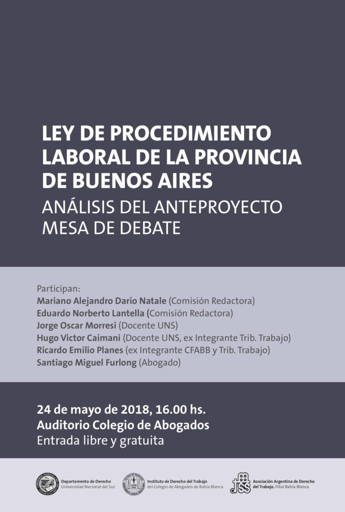 Mesa Debate Ley Procedimiento Laboral