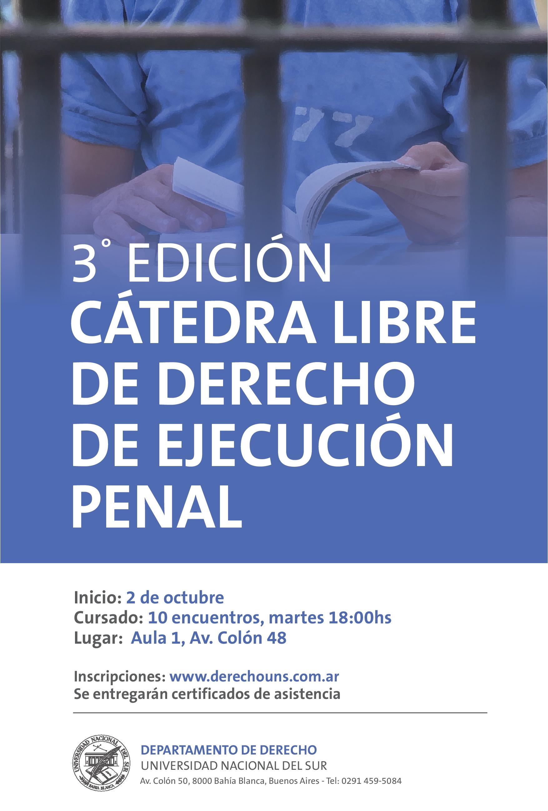 CATEDRA LIBRE EJECUCION PENAL-2018