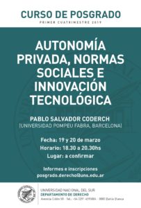 Curso de Posgrado - Autonomía Privada