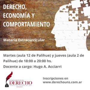 Derecho Economia y Comportamiento