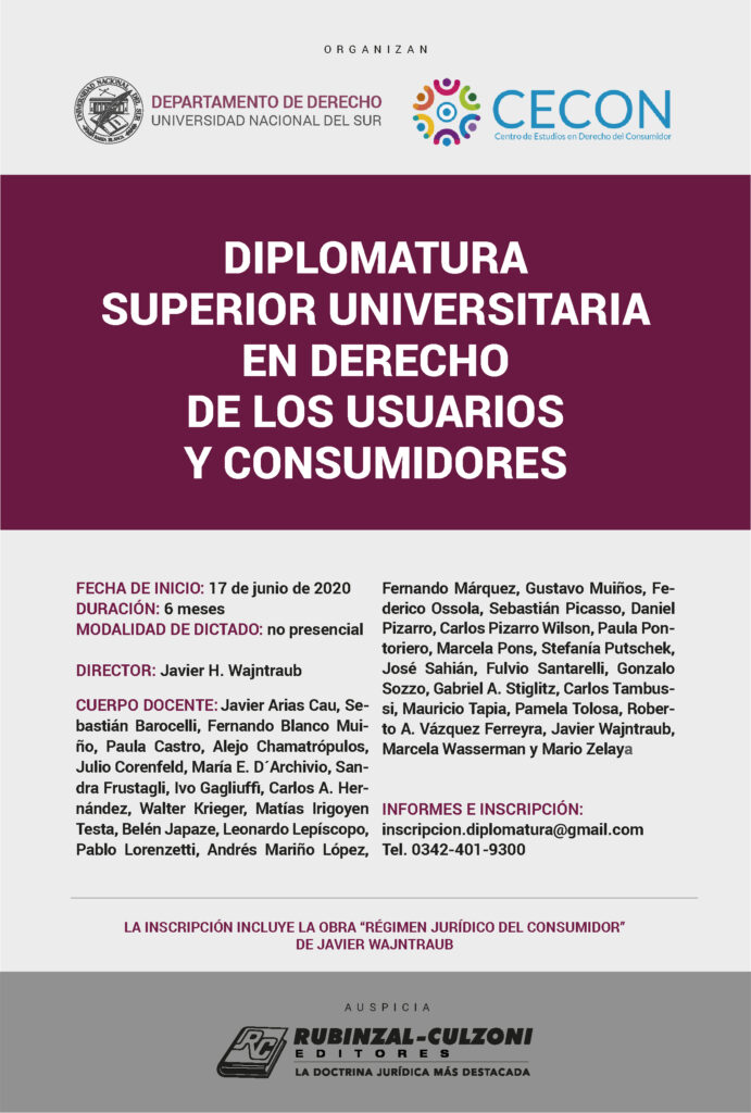 DIPLOMATURA CONSUMIDORES Y USUARIOS