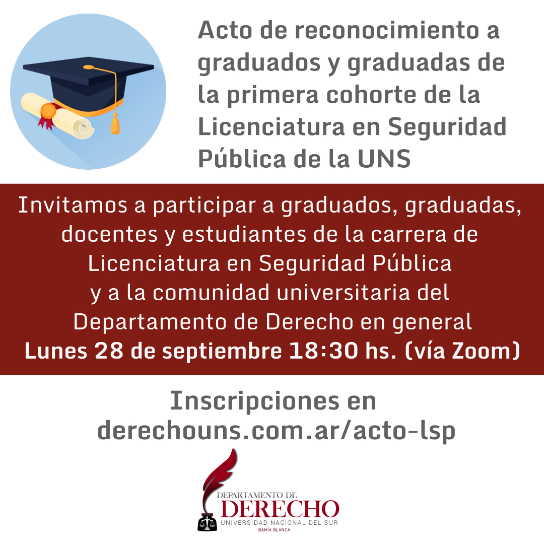 Reconocimiento graduadxs LSP