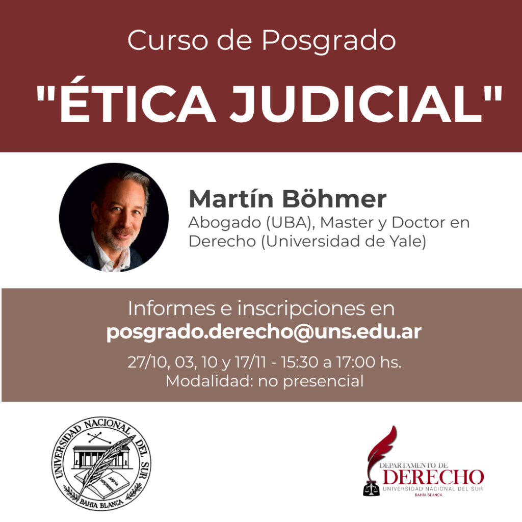 Posgrado ETICA JUDICIAL