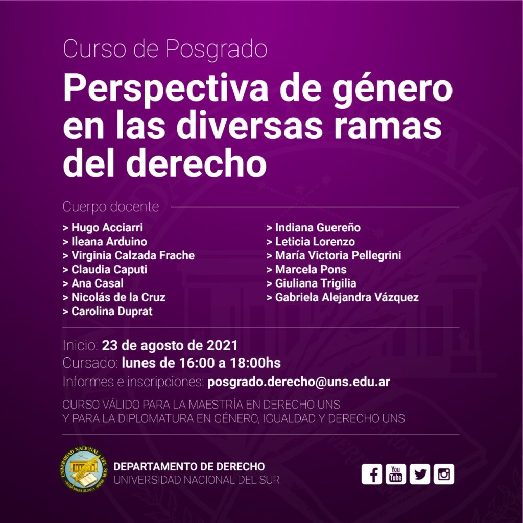 Posgrado Perspectiva de Género 2021