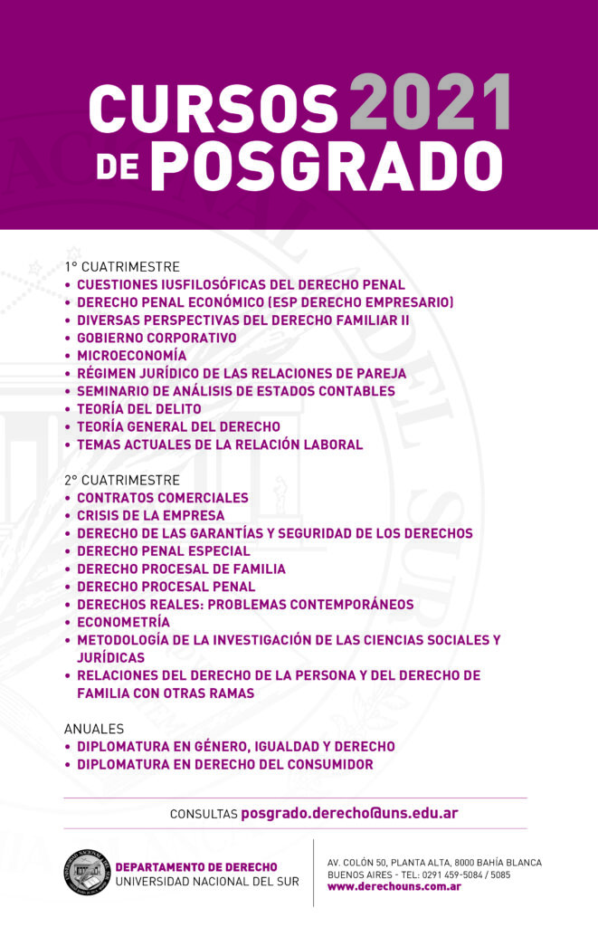 afiche genérico cursos de posgrado 2021