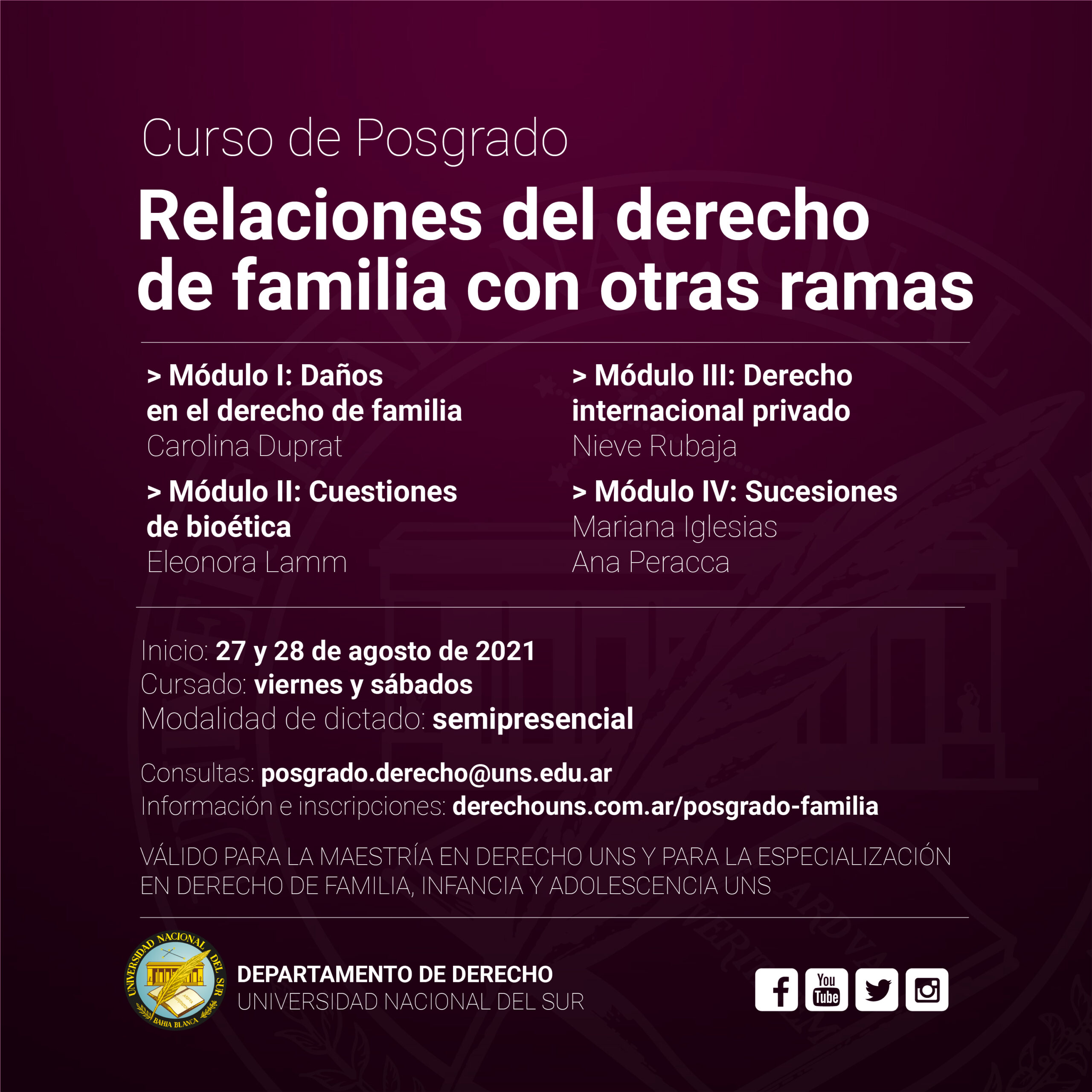 Posgrado Relaciones Derecho Familia