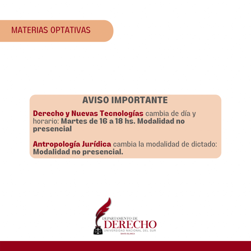 Cambios Horarios y Modalidad