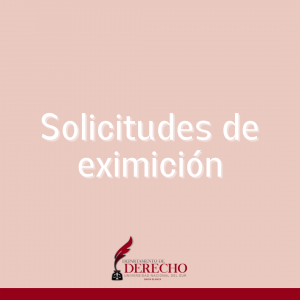 Solicitues de eximición (1)