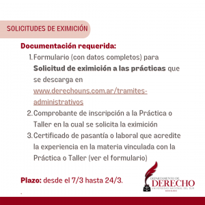 Solicitues de eximición (3)