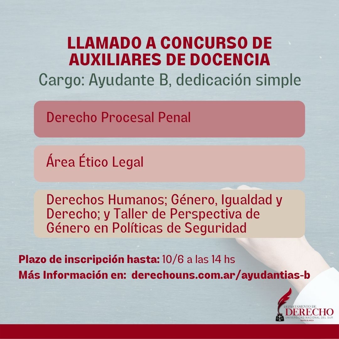 CONCURSO AYUDANTE B