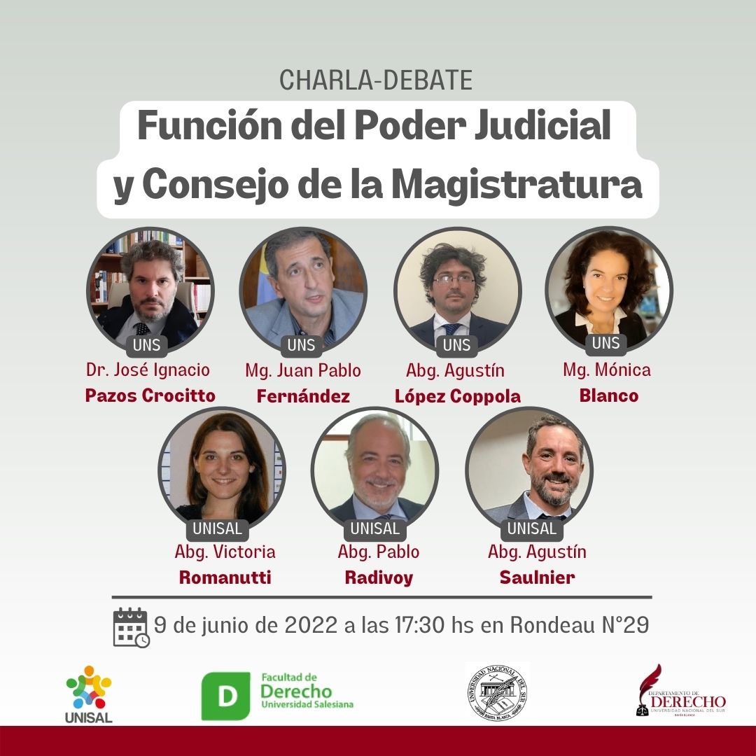 Función del Poder Judicial y Consejo de la Magistratura