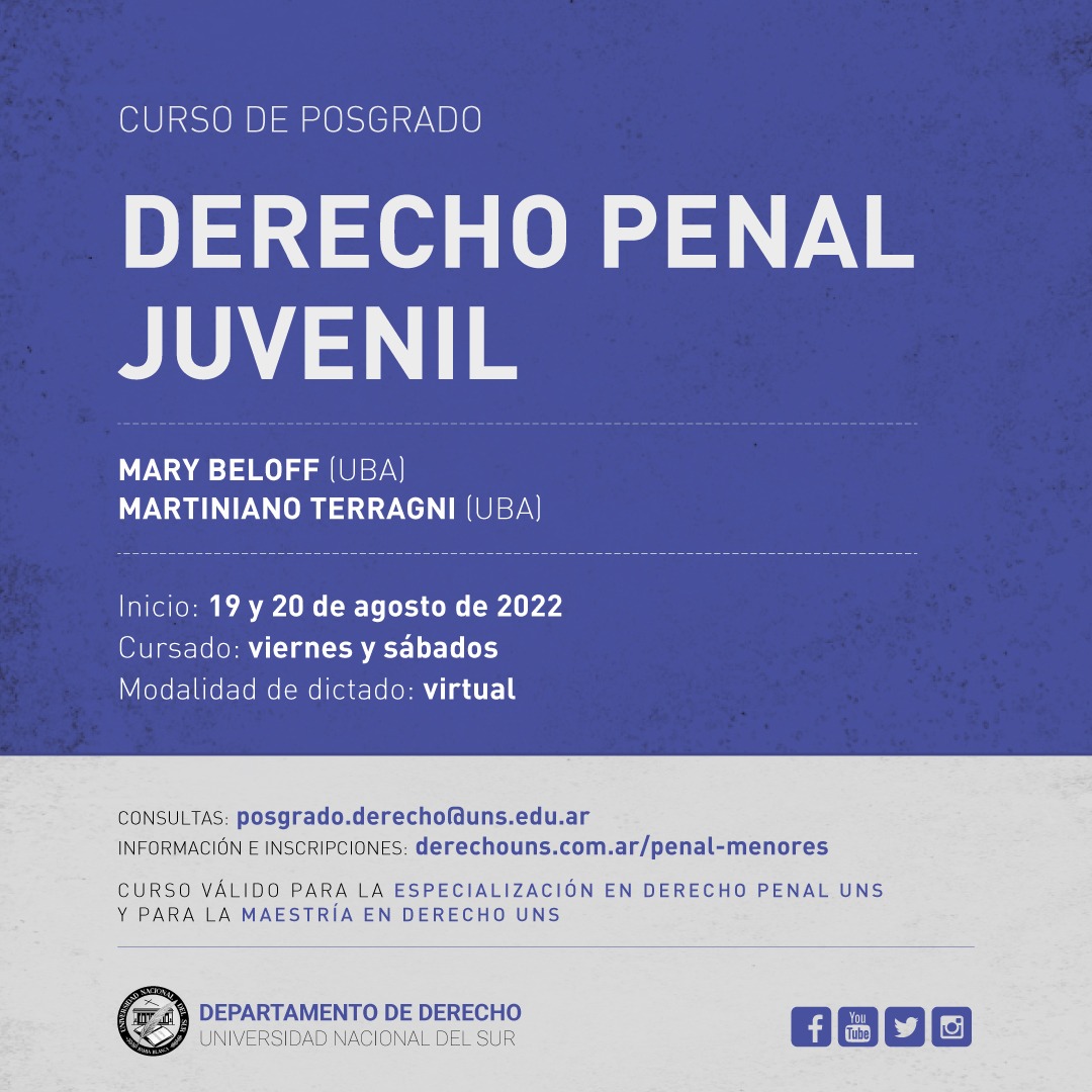 DERECHO PENAL JUVENIL