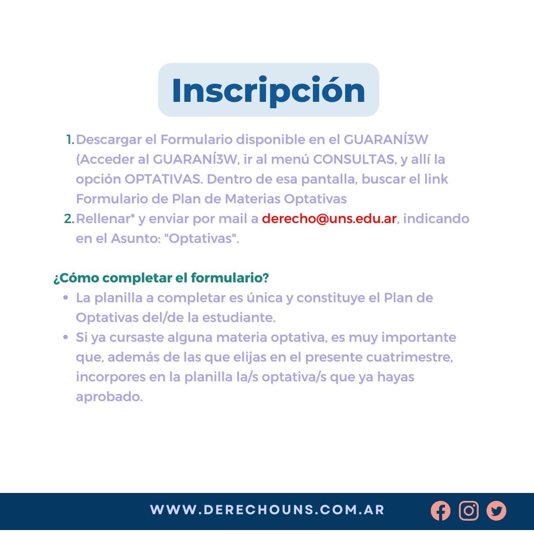 Instructivo optativas