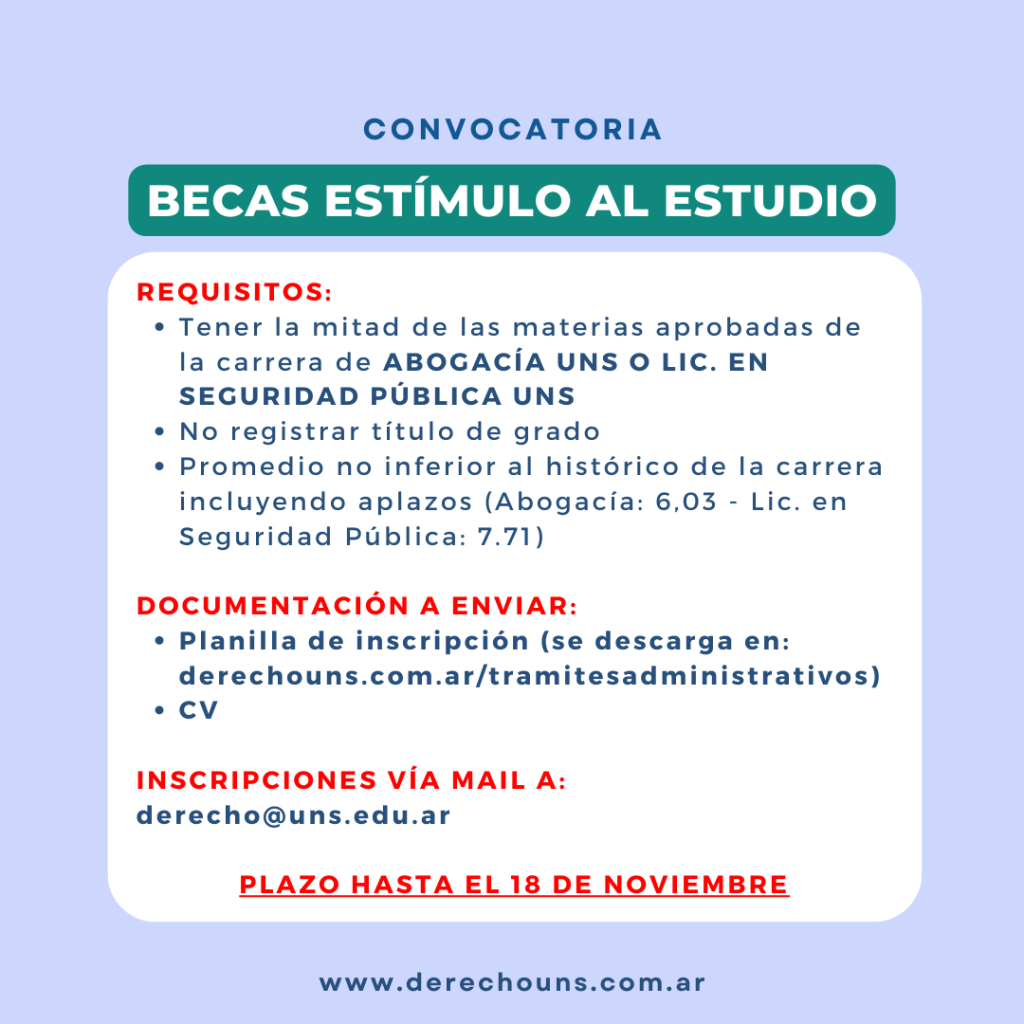 BECAS DE ESTIMULO AL ESTUDIO