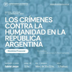 Los Crímenes contra la Humanidad en la República Argentina