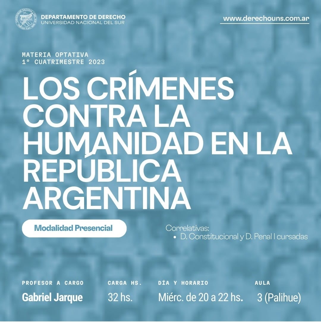 Los Crímenes contra la Humanidad en la República Argentina