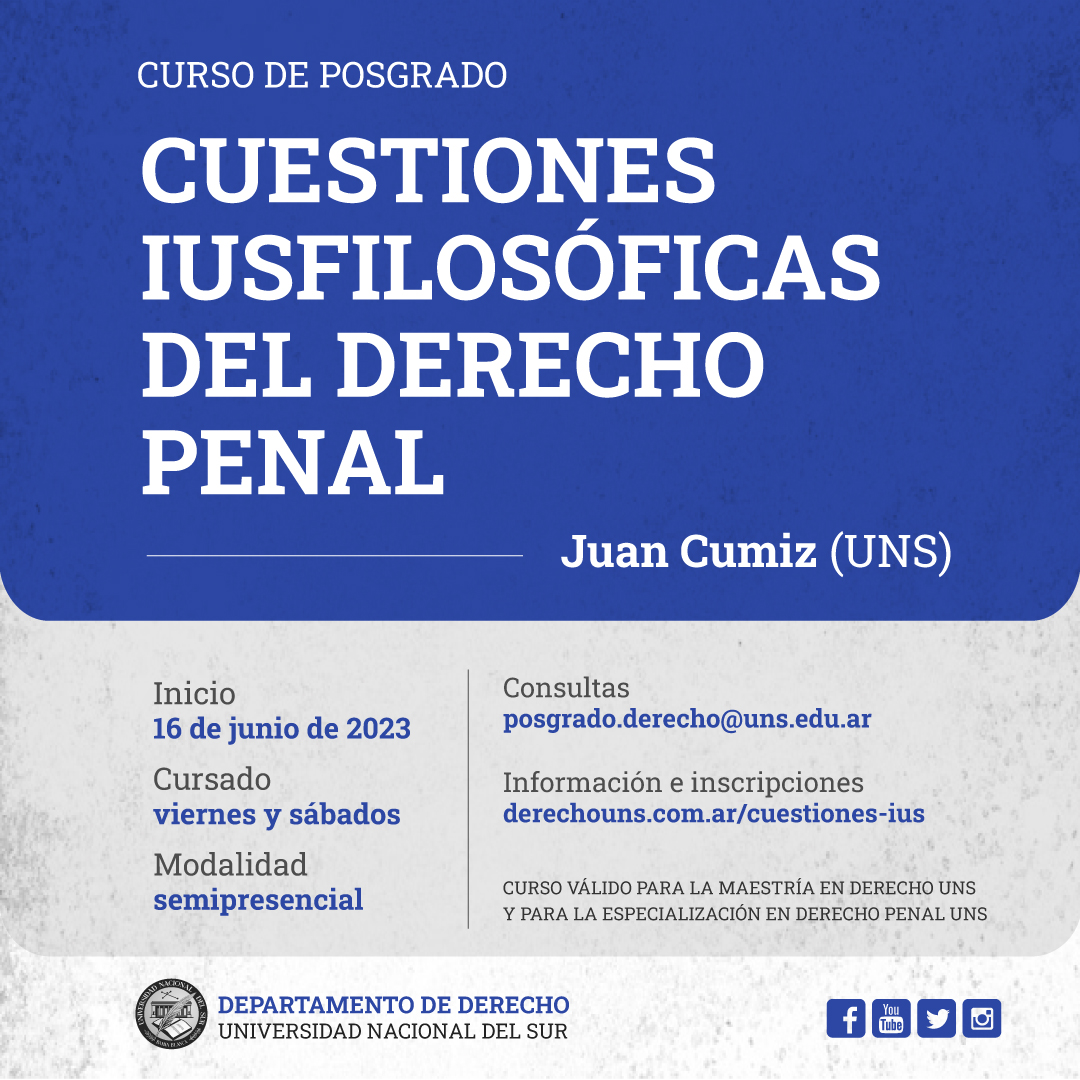 CUESTIONES IUSFILOSOFICAS DEL DERECHO PENAL