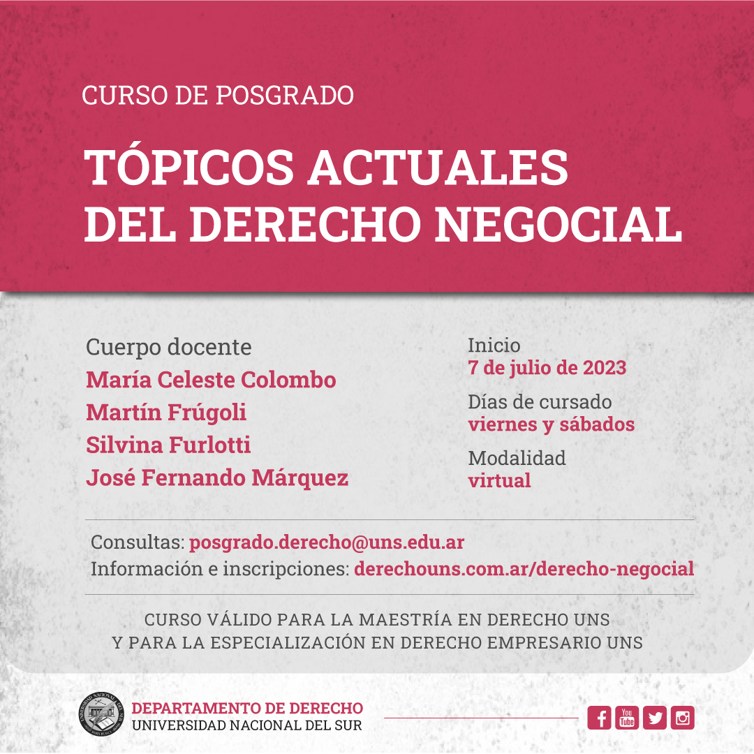 Curso Derecho Negocial