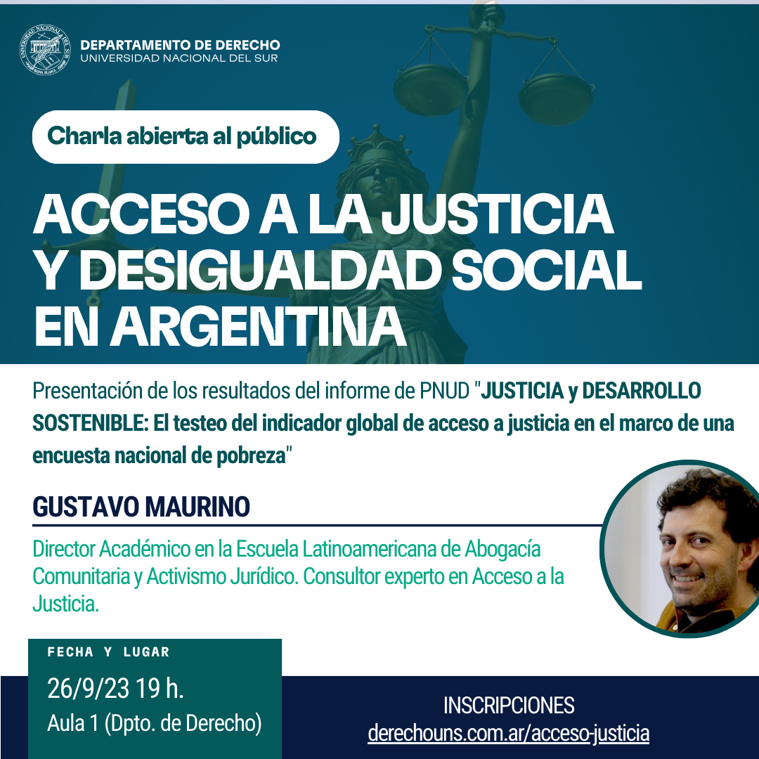Acceso a la Justicia y Desigualdad social en Argentina
